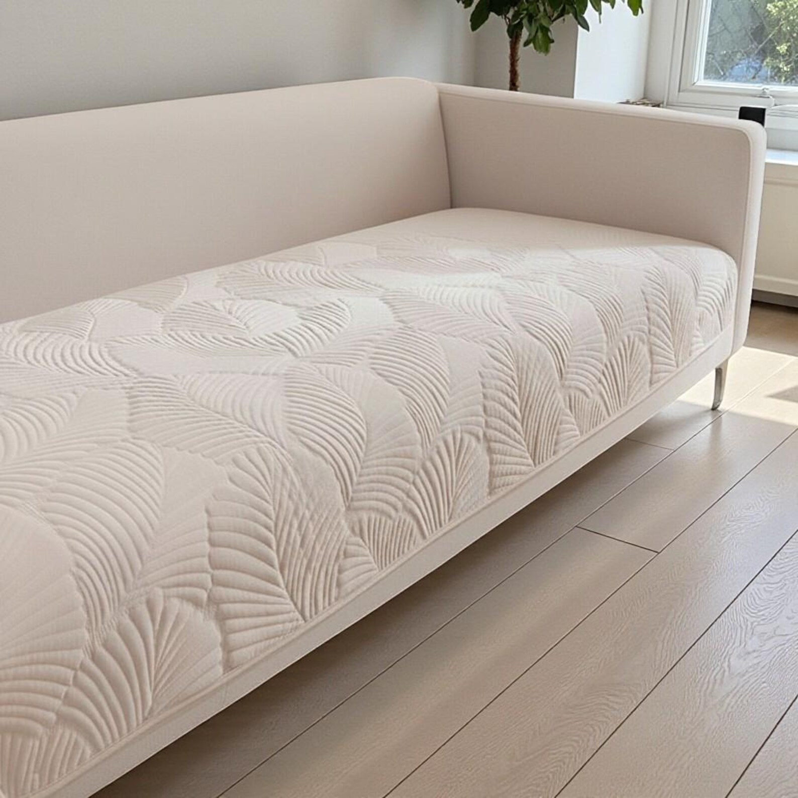 Couch Pet Sofa Cover: Thick Jacquard Leaf Pattern Seat Mat