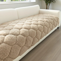 Thick Plush Pet Sofa Cover: Anti-Slip Full Seat Protector