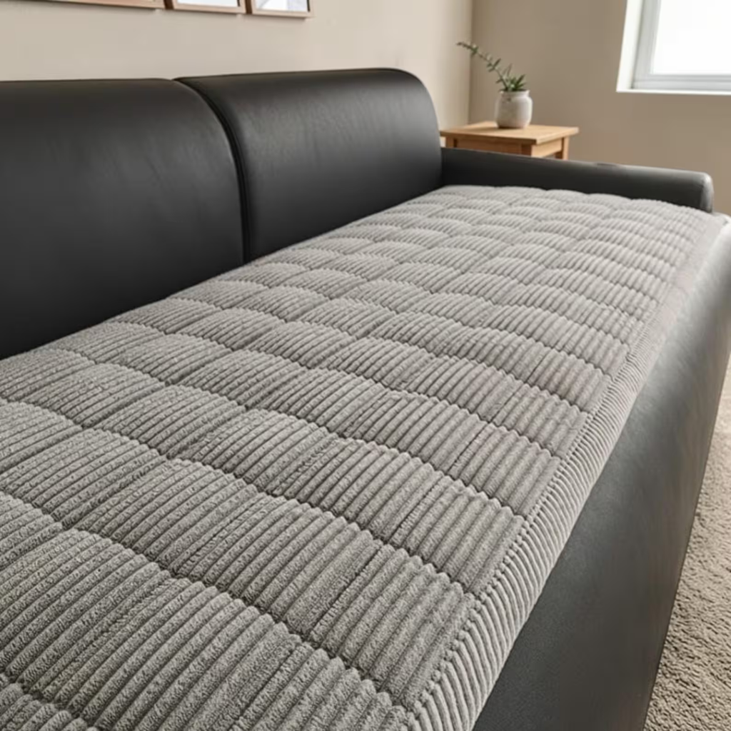 Thick Plush Sofa Cushion Cover: Non Slip Pet Couch Protector Soft Seat Mat