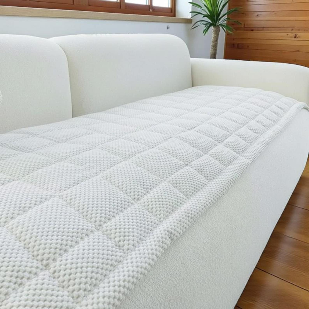 Pet Couch Sofa Cover: Stain-Resistant Plush Sofa Non-Slip Mat